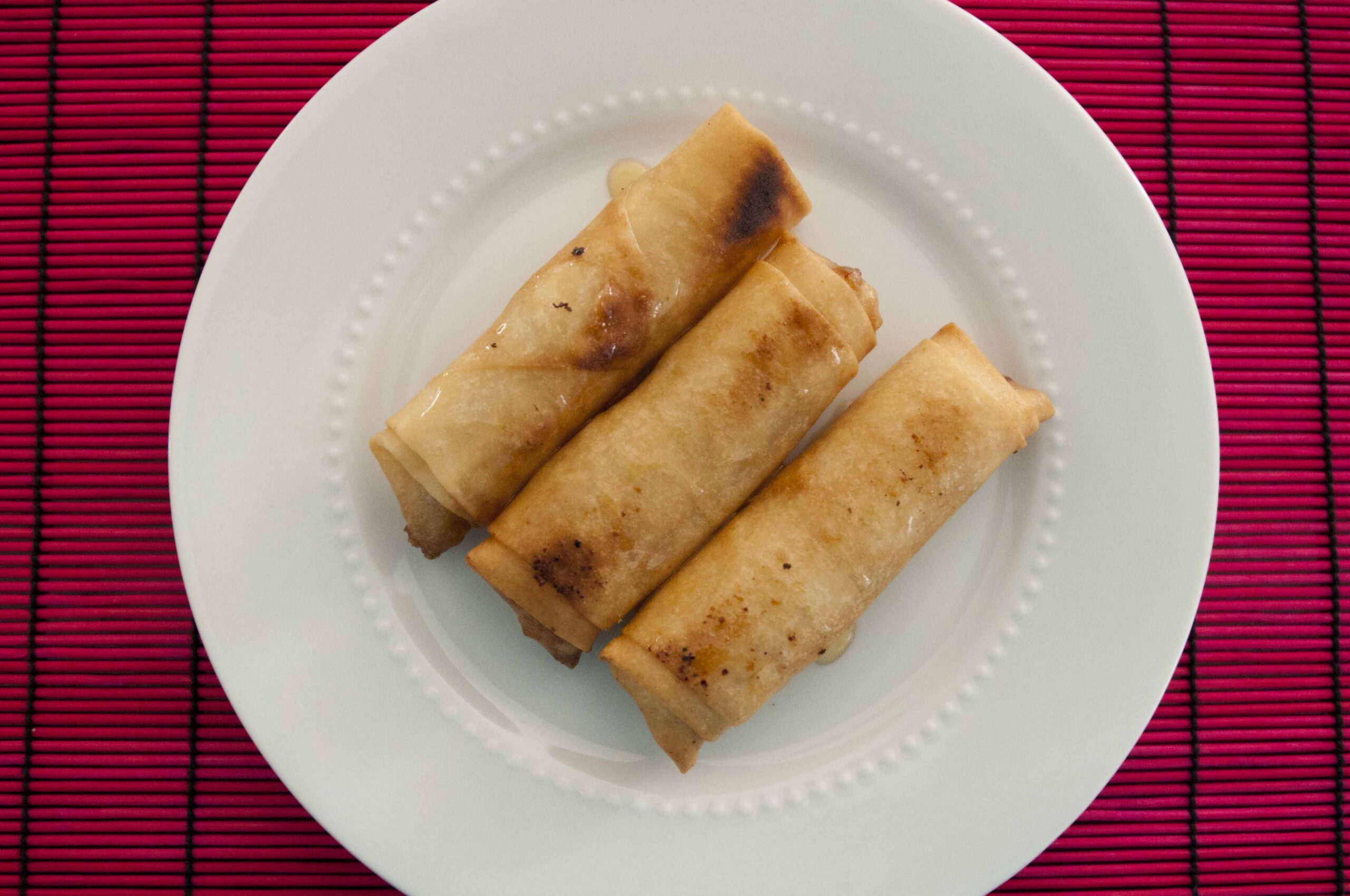 Turon (fried banana spring roll)