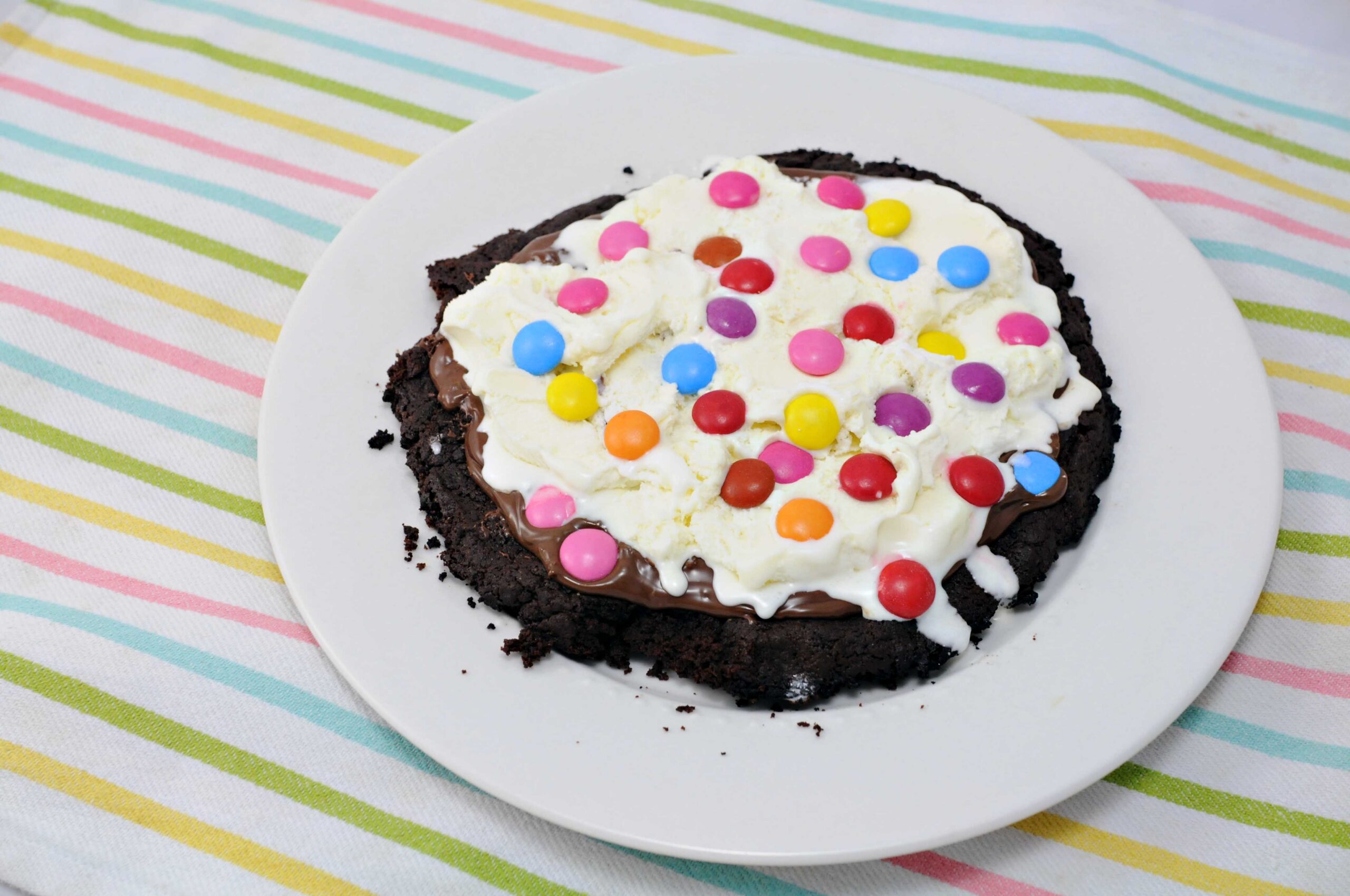 Ice Cream Dessert Pizza