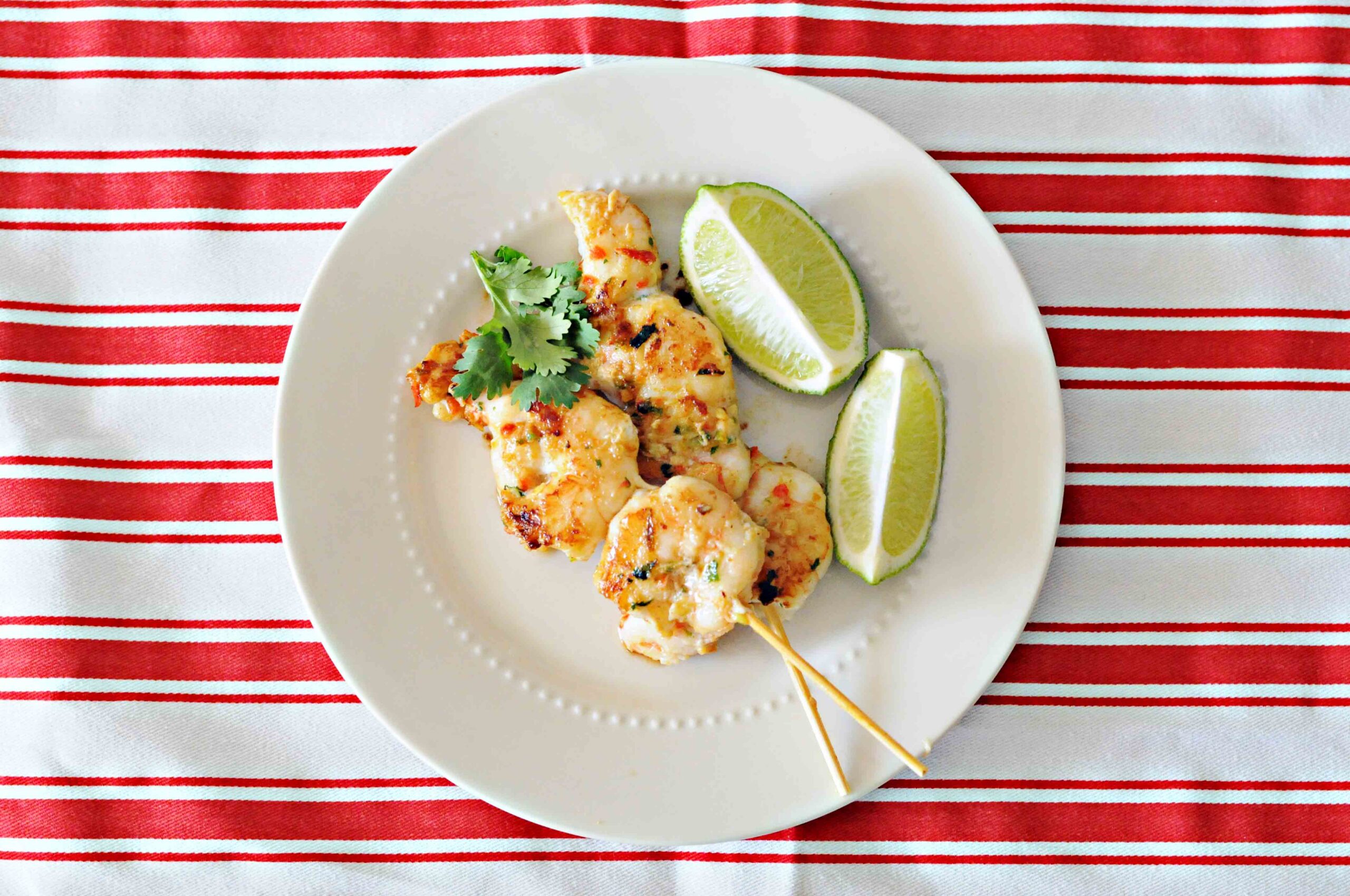 Asian Style Prawns on Skewers