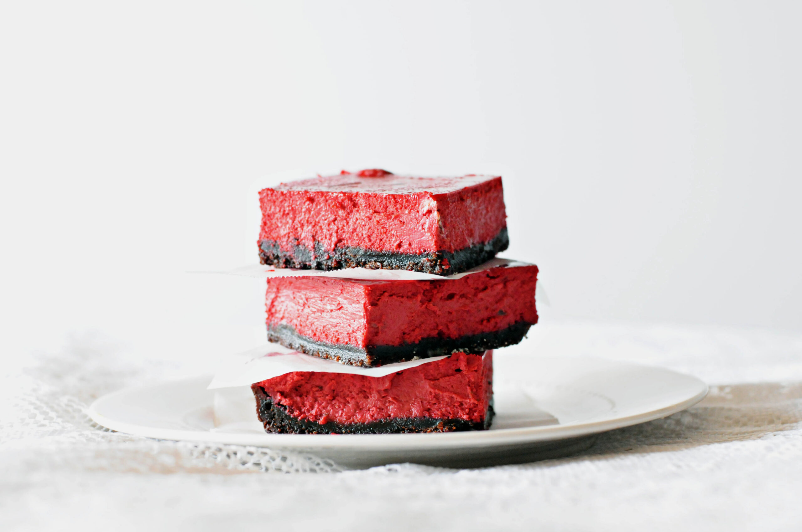Red Velvet Cheesecake Slices